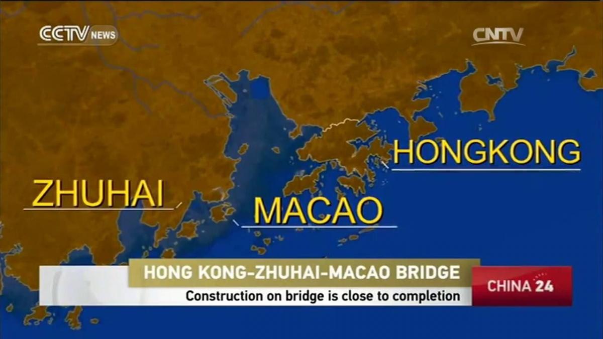 hong kong, Macao puente mapa