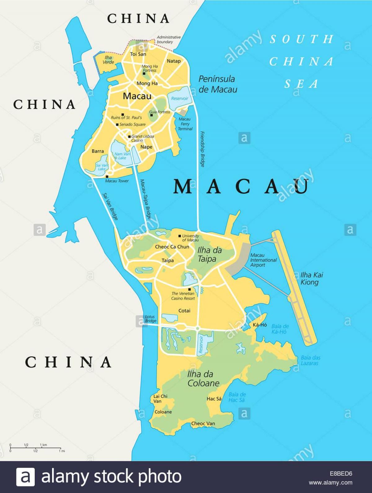 Macao, China mapa