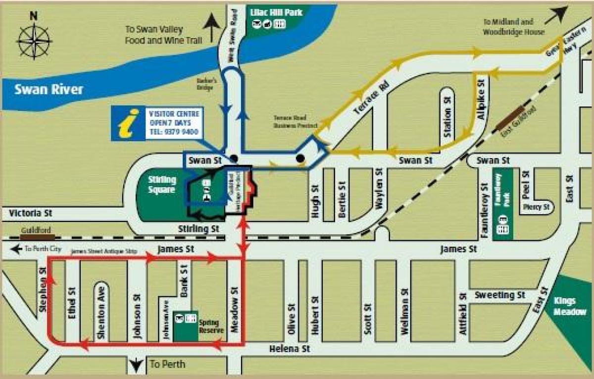 mapa de Macao patrimonio a pie de circuito 