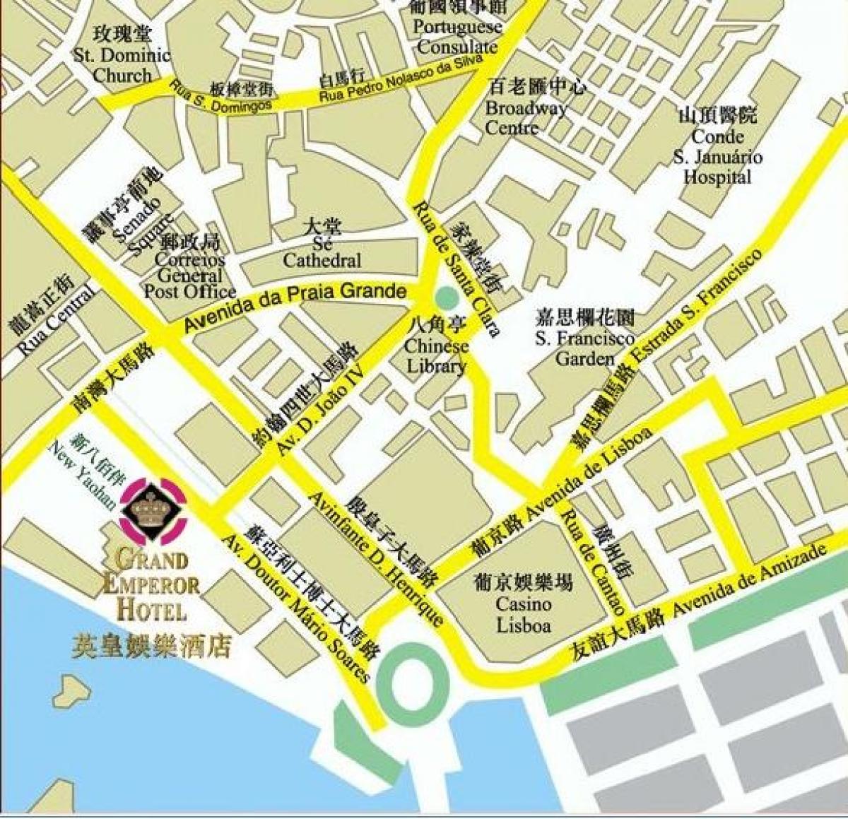 mapa de Macao sauna