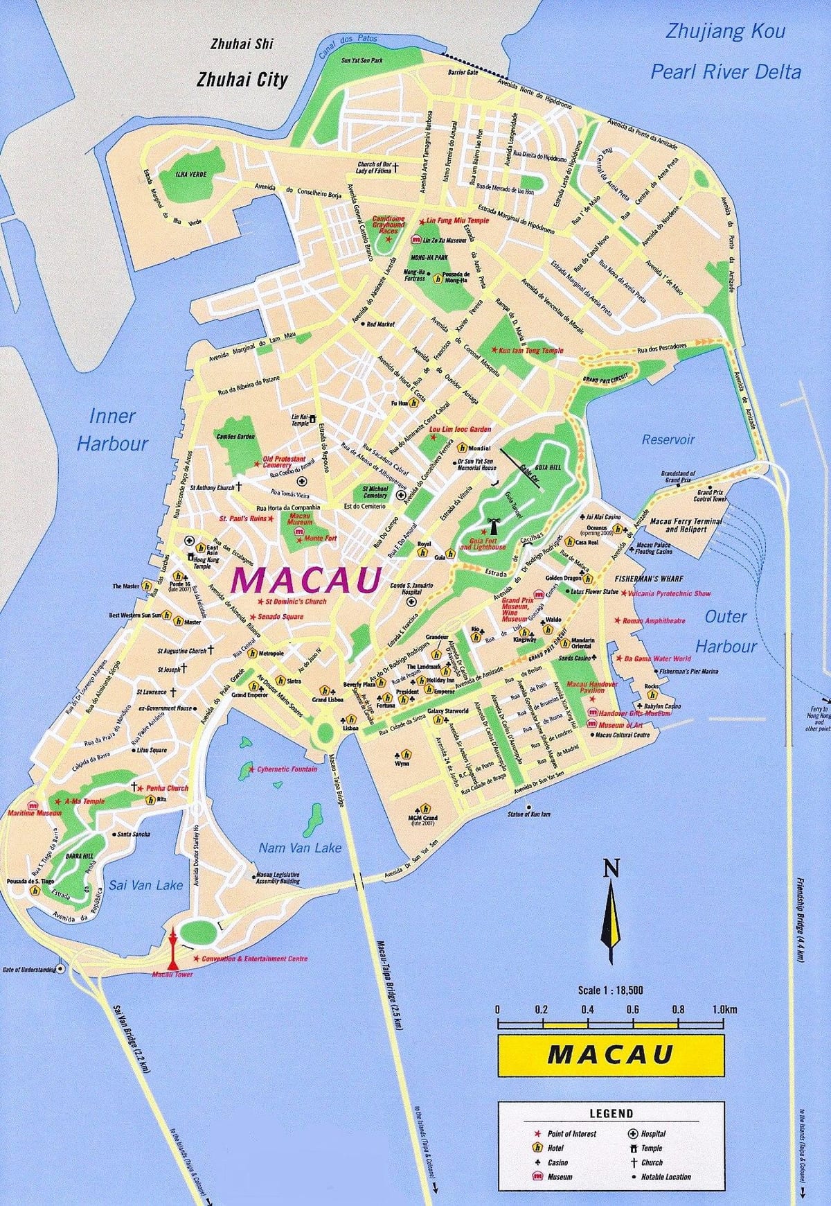 Macao macao mapa