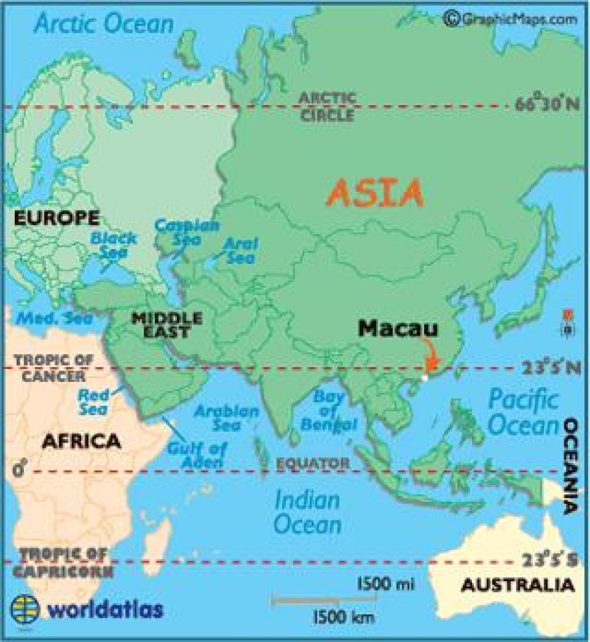 Macao Macao mapa