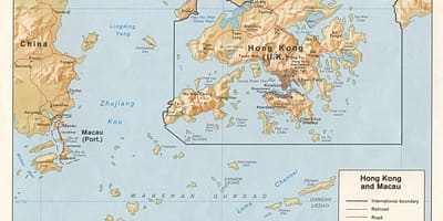 Mapa de la barra de Macao