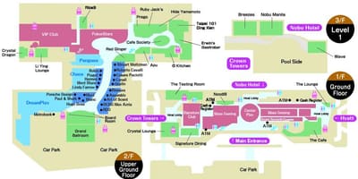 Mapa de la ciudad de los sueños de Macao