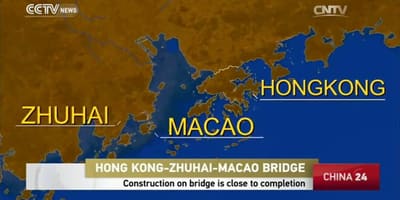 Hong kong, Macao puente mapa