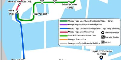 Macao mapa del metro