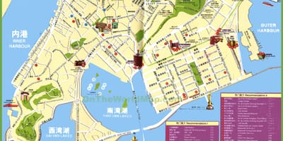 Lugares turísticos en Macao mapa