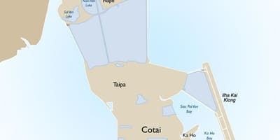 Mapa de Macao sin conexión