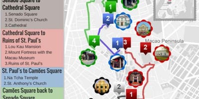 Macao caminar mapa
