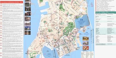 Macao transporte público de autobús mapa de rutas