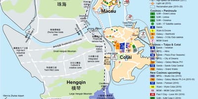 Mapa de la red de mercado de Macao