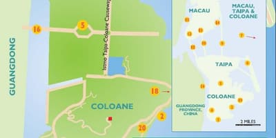 Cotai, Macao mapa