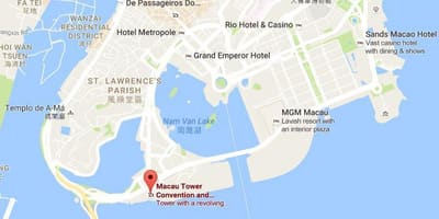 Mapa de la torre de Macao
